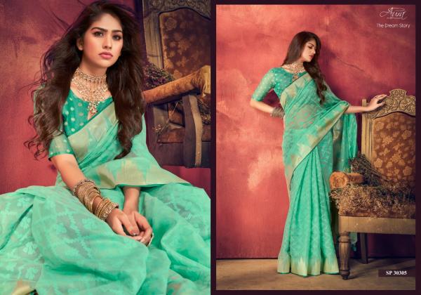 Aura The Dream Story Designer Cotton Silk Saree Collection